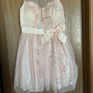 Pink sparkly formal dress